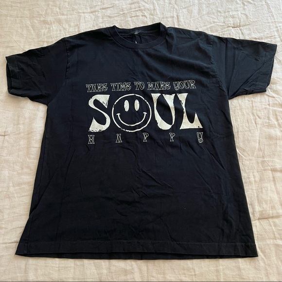 TWINFLAMES Happy Soul Tee Black - Picture 2 of 4